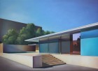 Tobias Stutz<br><p class='title'>Barcelona Pavillon</p>, 2016<br>Öl auf Leinwand<br> 80 x 110  cm<br> verkauft