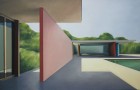 Tobias Stutz<br><p class='title'>Deutscher Pavillon V</p>, 2014<br>Öl auf Leinwand<br> 125 x 185  cm<br> verkauft