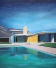Tobias Stutz<br><p class='title'>Neutra-Villa</p>, 2014<br>Öl auf Leinwand<br> 120 x 100  cm<br> verkauft