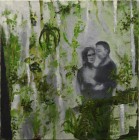 Benedikt Richert<br><p class='title'>Paar im Wald</p>, 2013<br>Öl auf Nessel<br> 50 x 50  cm