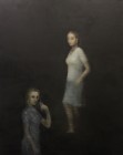 Benedikt Richert<br><p class='title'>Zwei Frauen</p>, 2012/2014<br>Öl auf Nessel<br> 200 x 160  cm