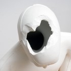 Johannes von Stenglin<br><p class='title'>o.T. (Detail)</p>, 2008<br>Porzellan, Holz, Stahl<br> 150 x 40 x 40  cm