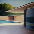 Tobias Stutz<br><p class='title'>Deutscher Pavillon VII</p>, 2015<br>Öl auf Leinwand<br> 120 x 120  cm<br> verkauft